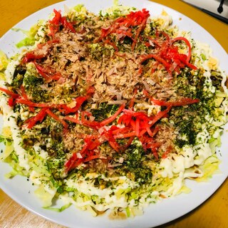 小麦粉なしヘルシー！キャベツと卵のお好み焼き風